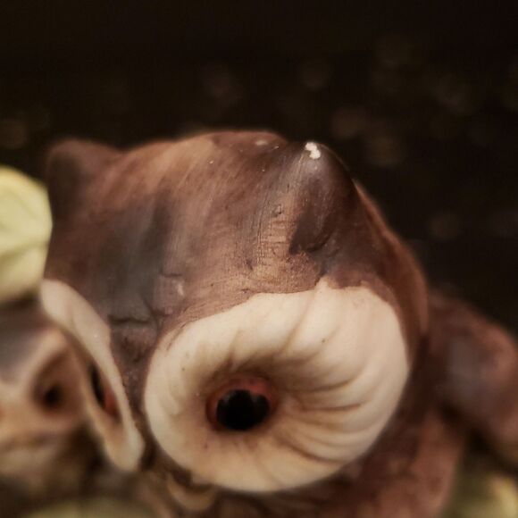 Homco #1298 Mother and Baby Owls Figurine Porcelain Ceramic Vintage - Picture 6 of 10